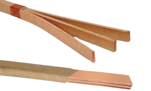 TWIN, TRIPLE BUNCHED PAPER COVERED COPPER STRIPS